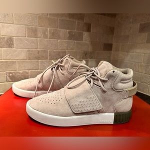 Adidas Tubular Invader Strap Beige/Green High Top